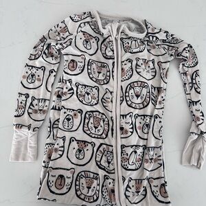 Little Sleepies Cream and Black Toddler PJs